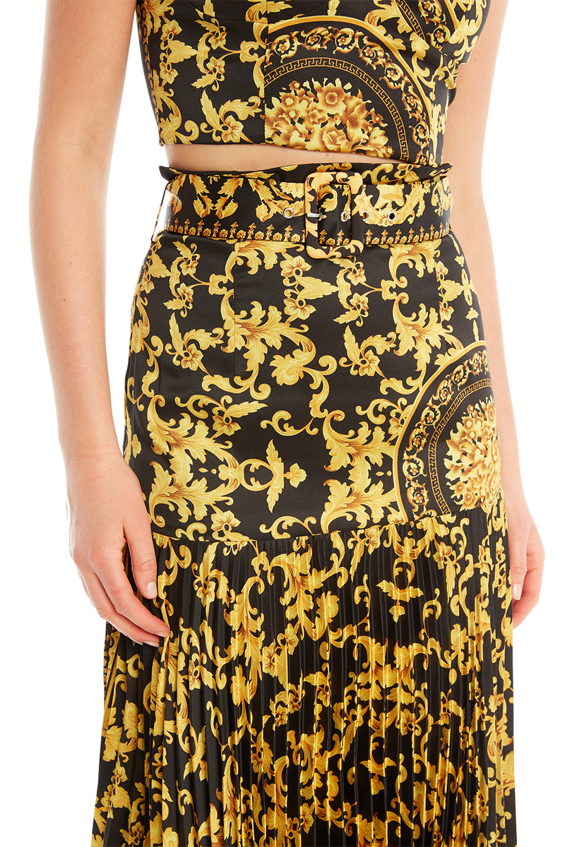 SCARF PLEAT SKIRT