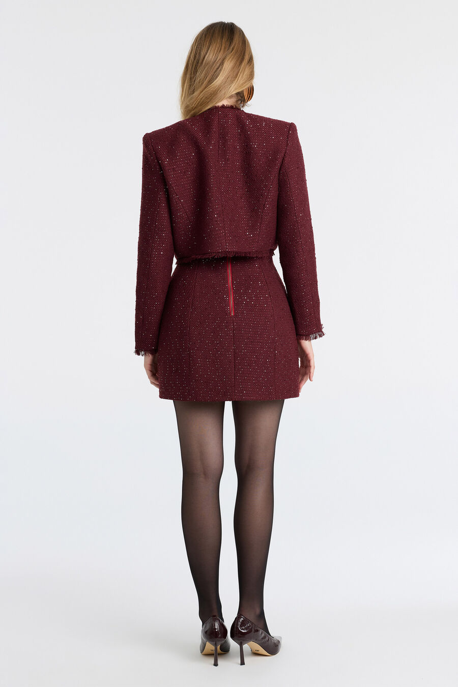 Nevelle Boucle Cropped Jacket