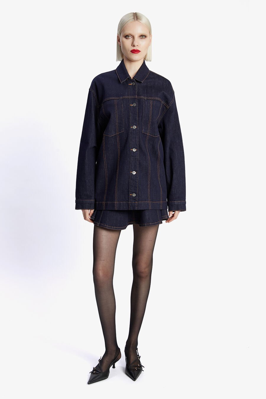 KEELY DENIM JACKET in colour DARK