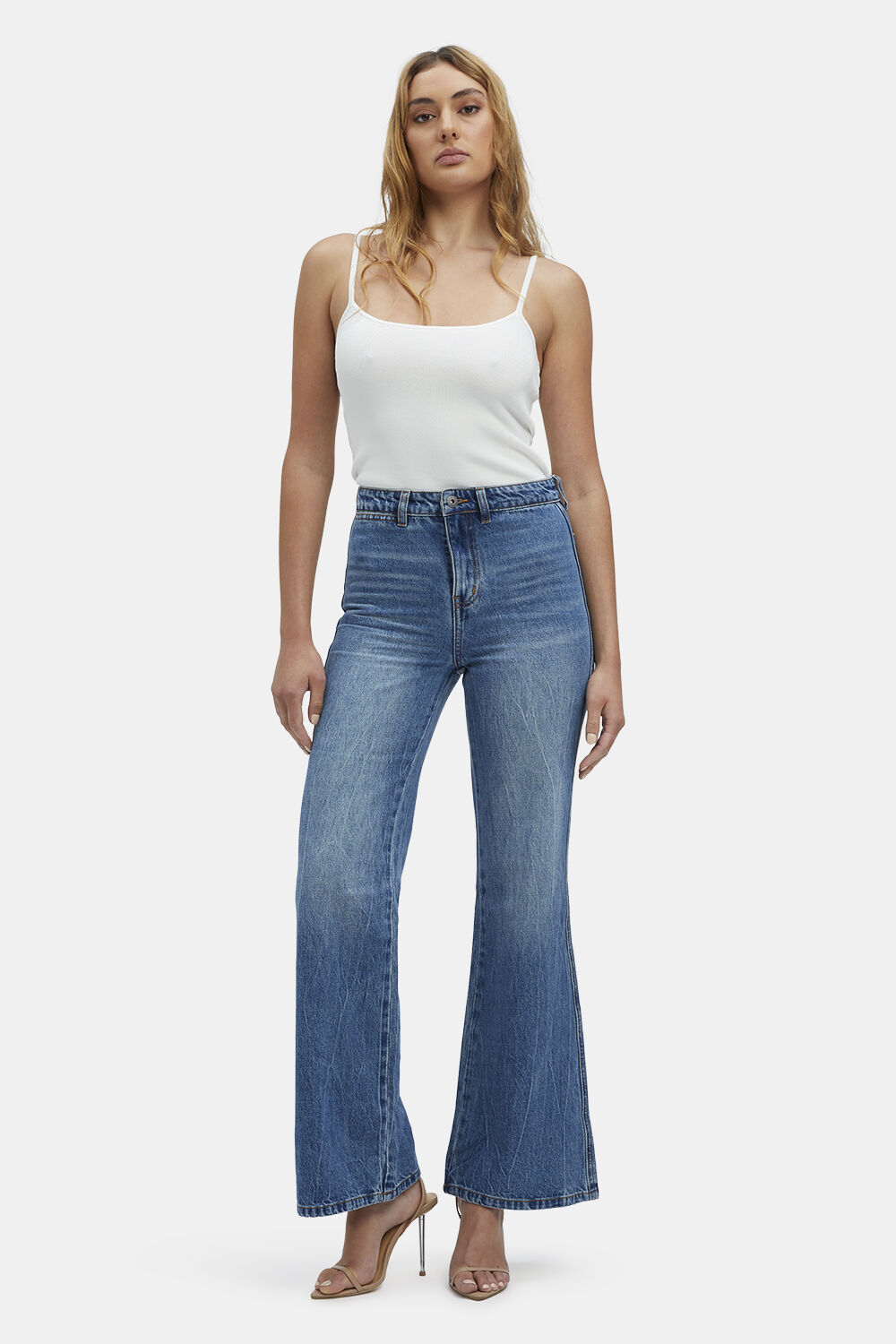 BIRKIN FLARE LEG JEAN in colour MIDNIGHT NAVY