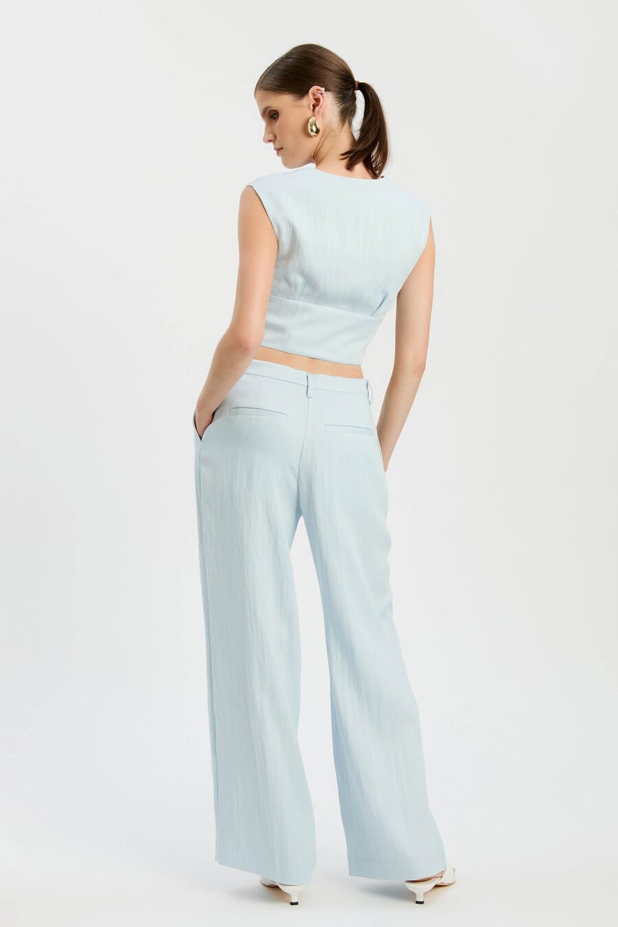 GEORDY HIPSTER PANT in colour Soft Blue