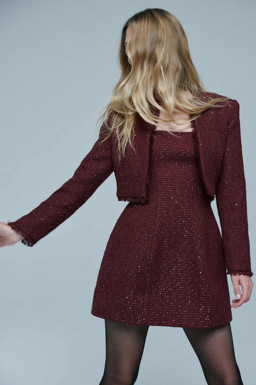 Nevelle Boucle Cropped Jacket