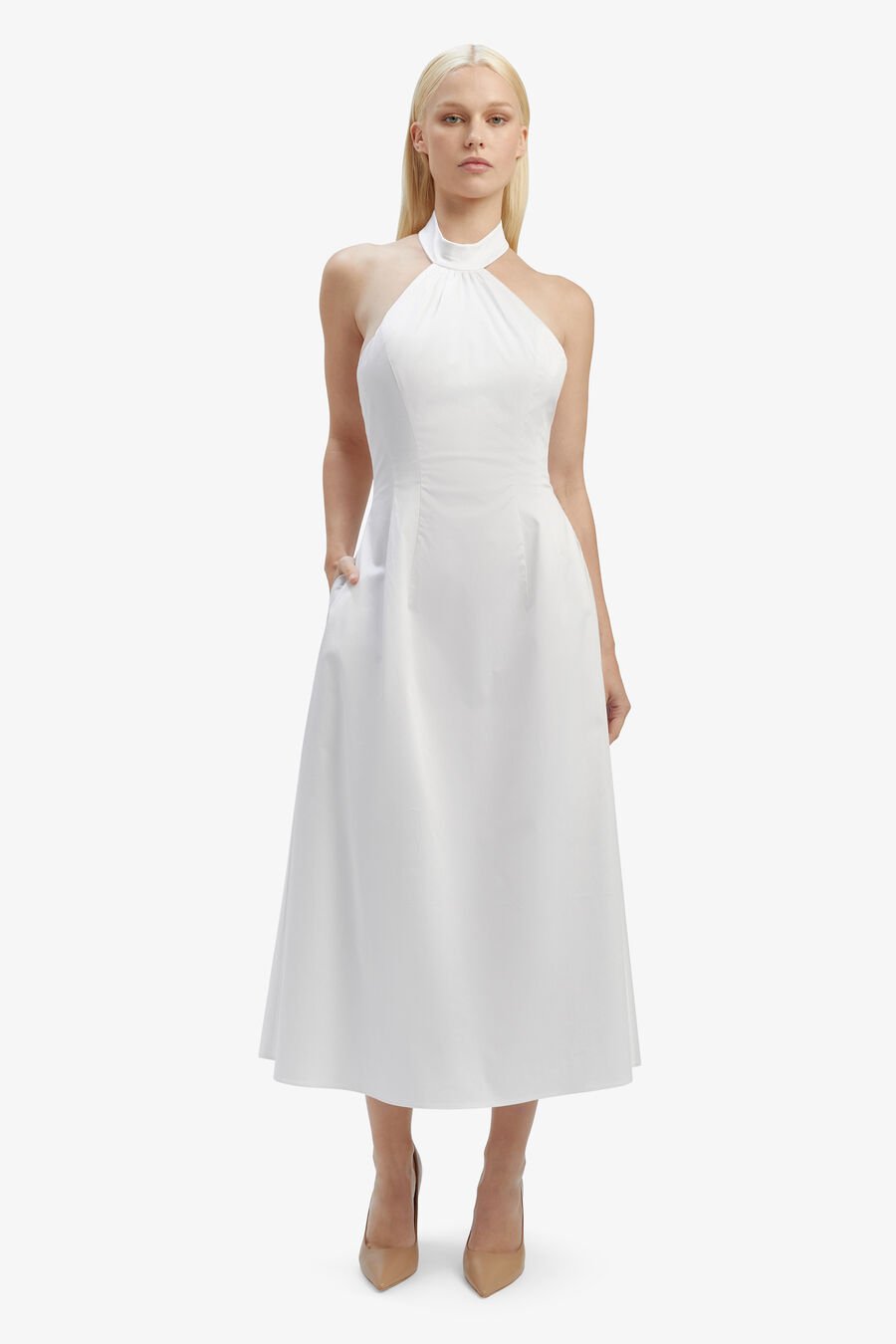 Genevieve Poplin Midi Dress