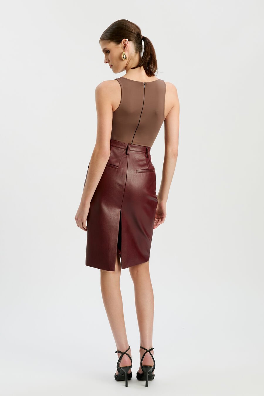 Phenix Vegan Leather Skirt