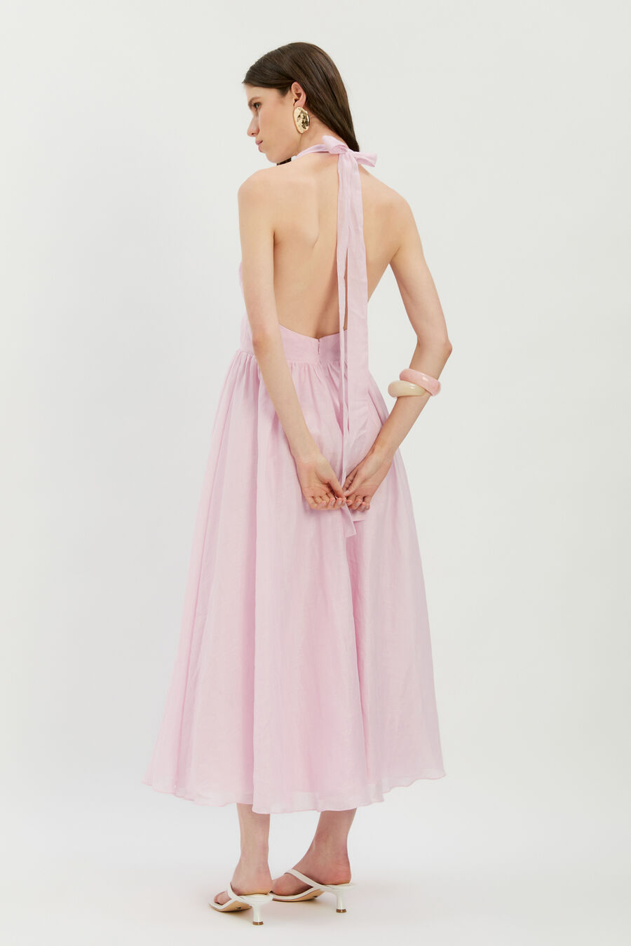 Dorota Halter Neck Midi Dress