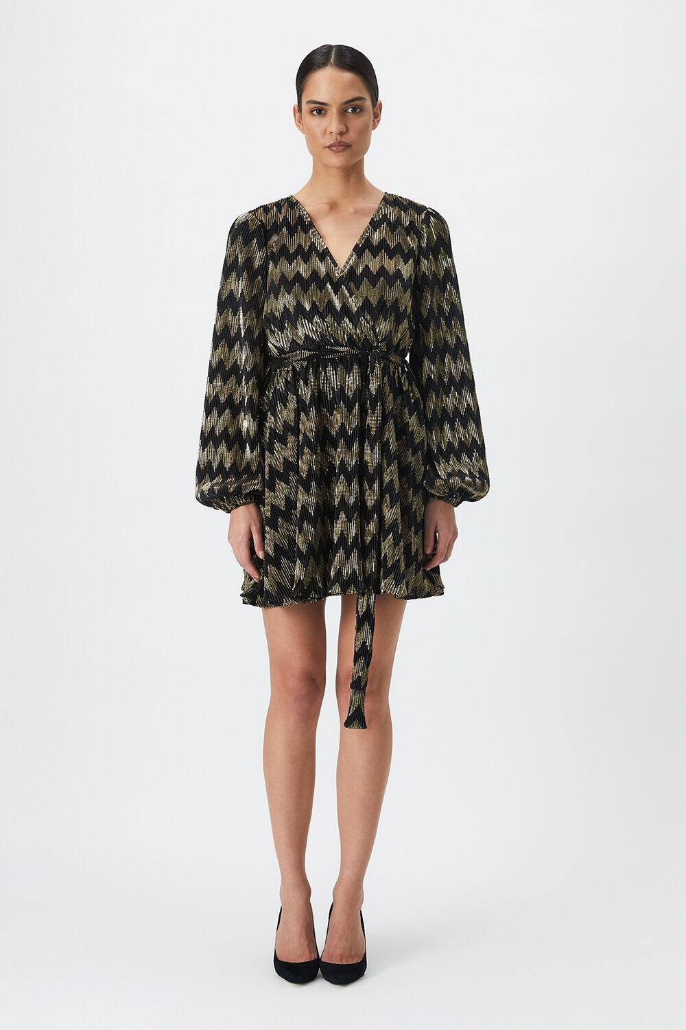 Bardot mini wrap dress online