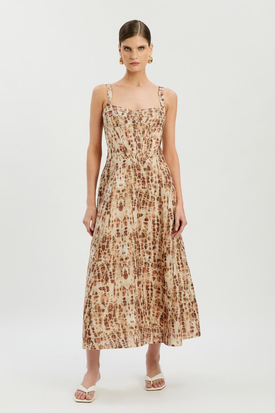 Lilah Corset Midi Dress