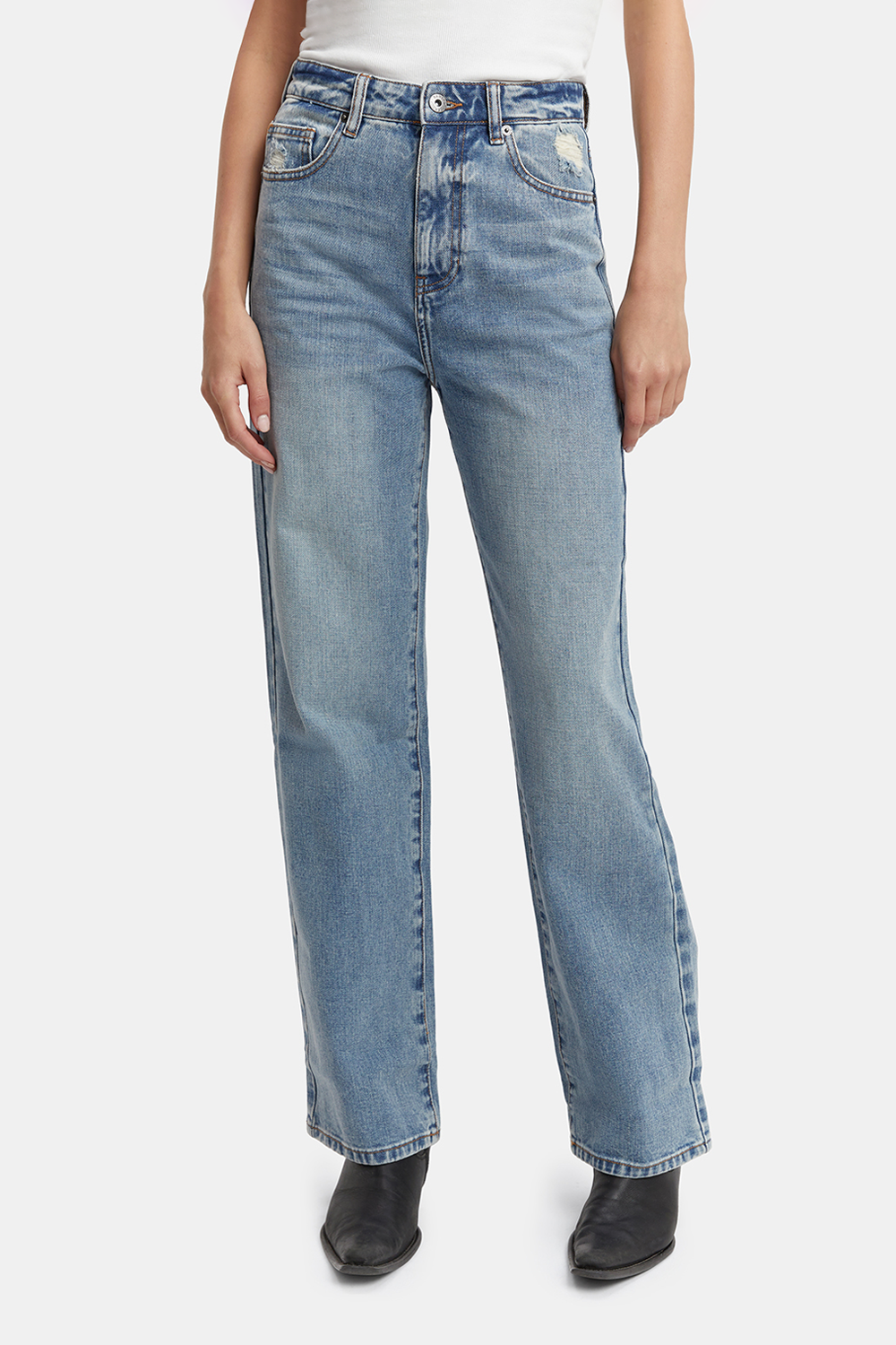 PIA STRAIGHT JEAN IN VINTAGE in colour MIDNIGHT NAVY