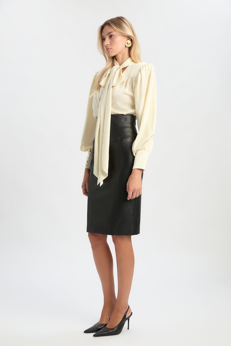 Henley Vegan Leather Skirt