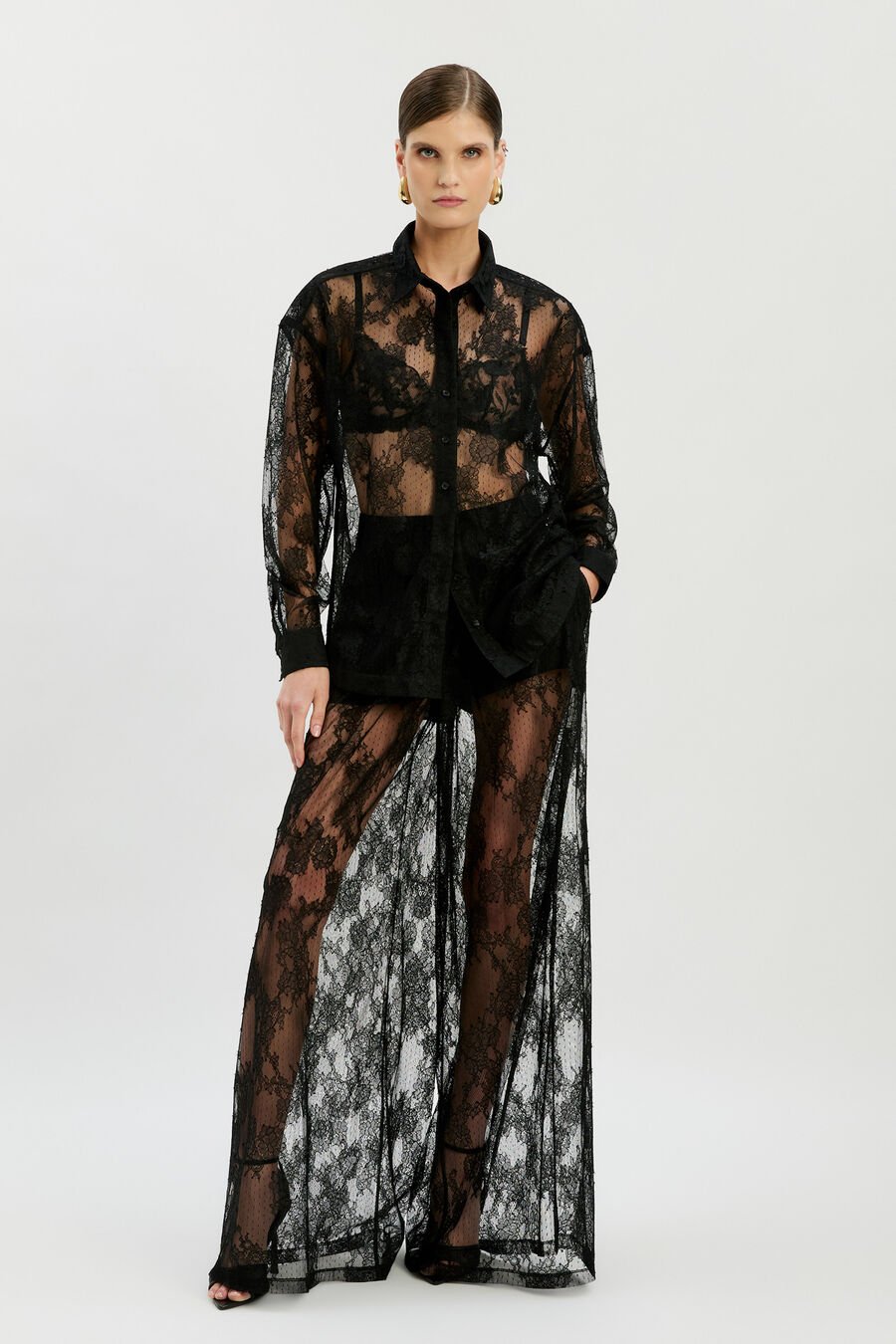 Aleida Oversized Lace Shirt