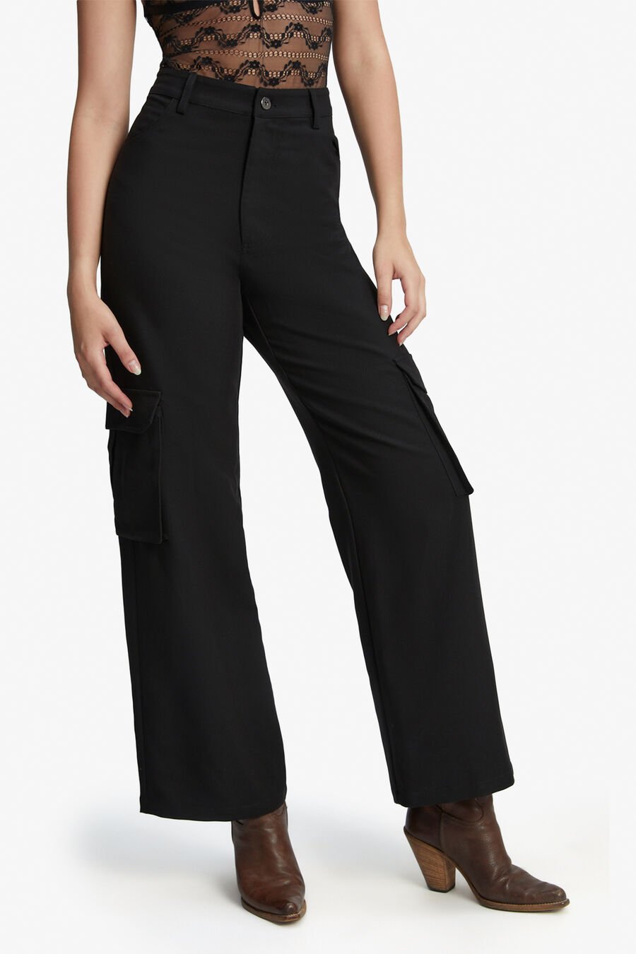 HESTIA CARGO PANT in colour BLACK