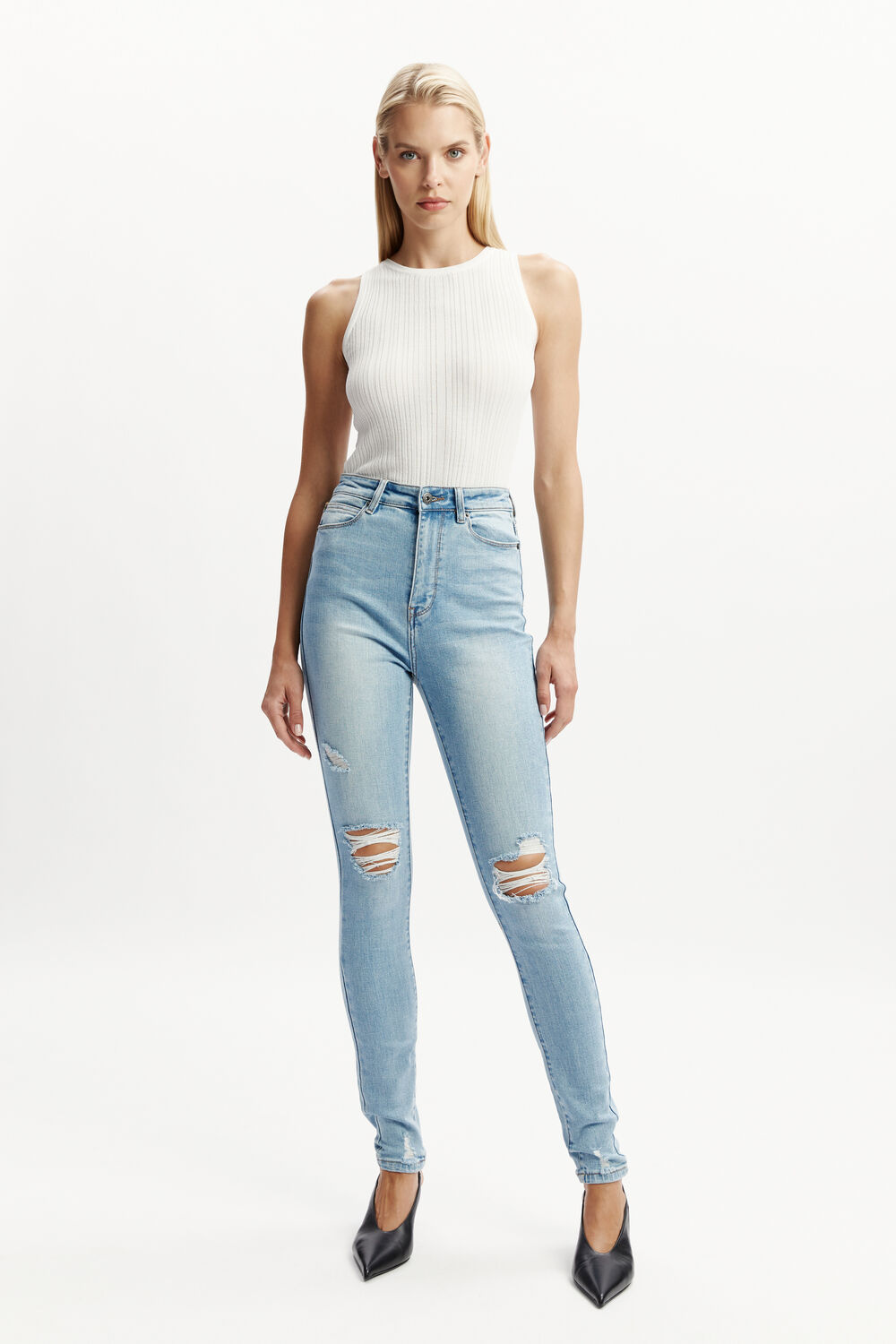 KHLOE SUPER HIGH TALL in colour NIGHTSHADOW BLUE