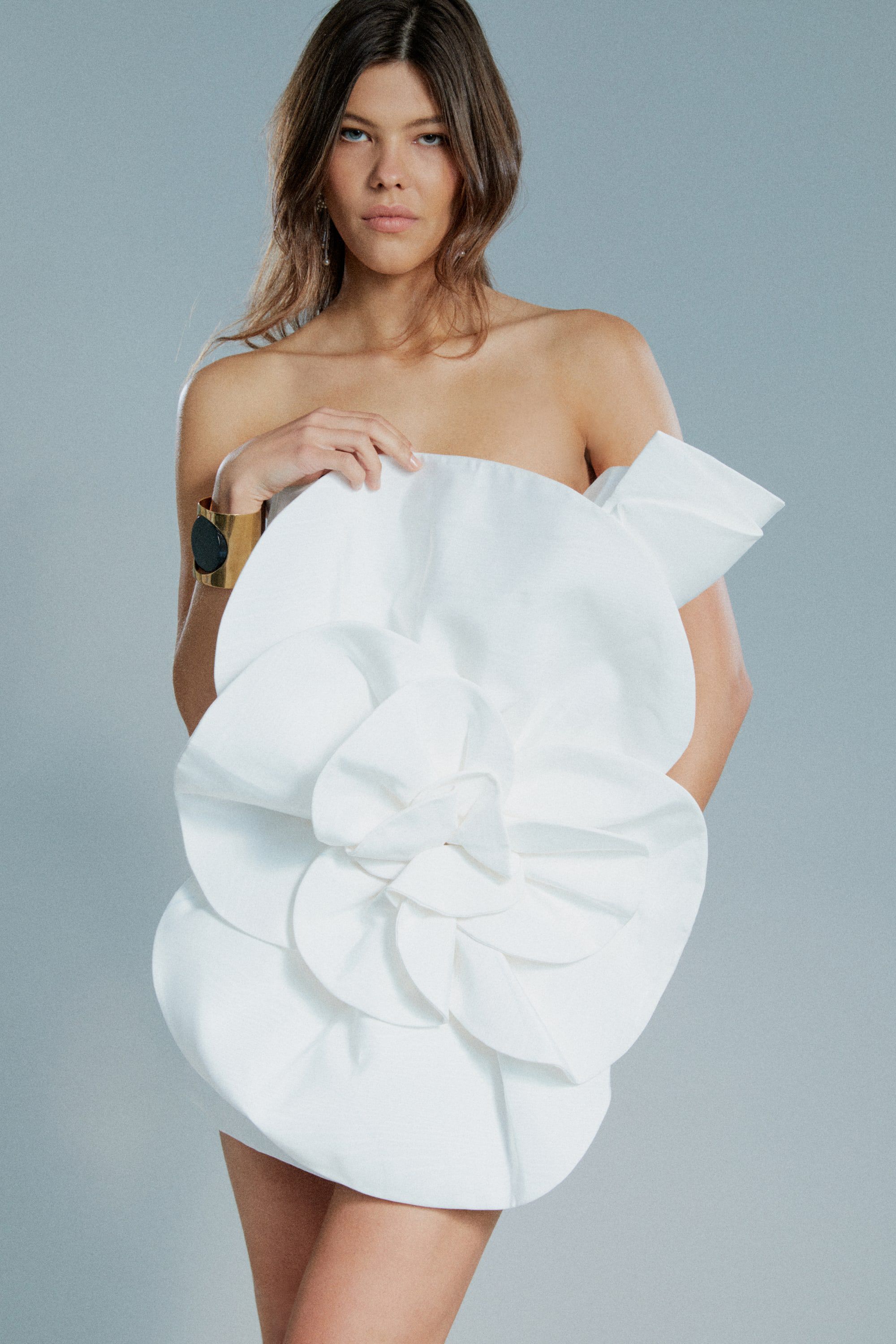 White bardot deals beach dress