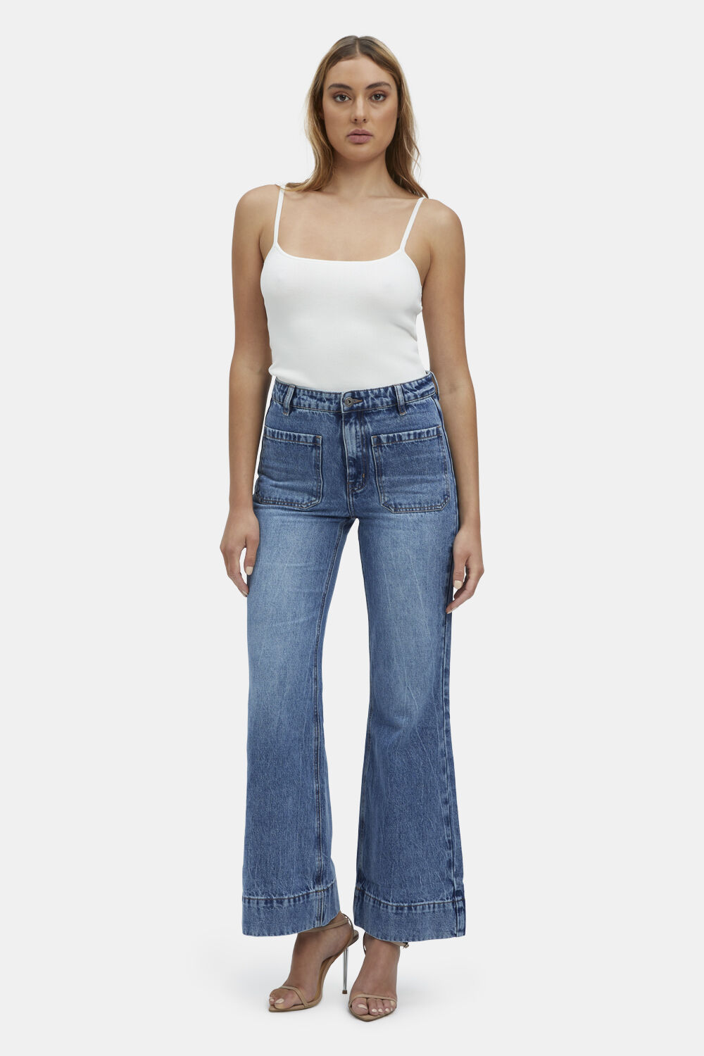 LINCOLN FLARE LEG JEAN in colour MIDNIGHT NAVY