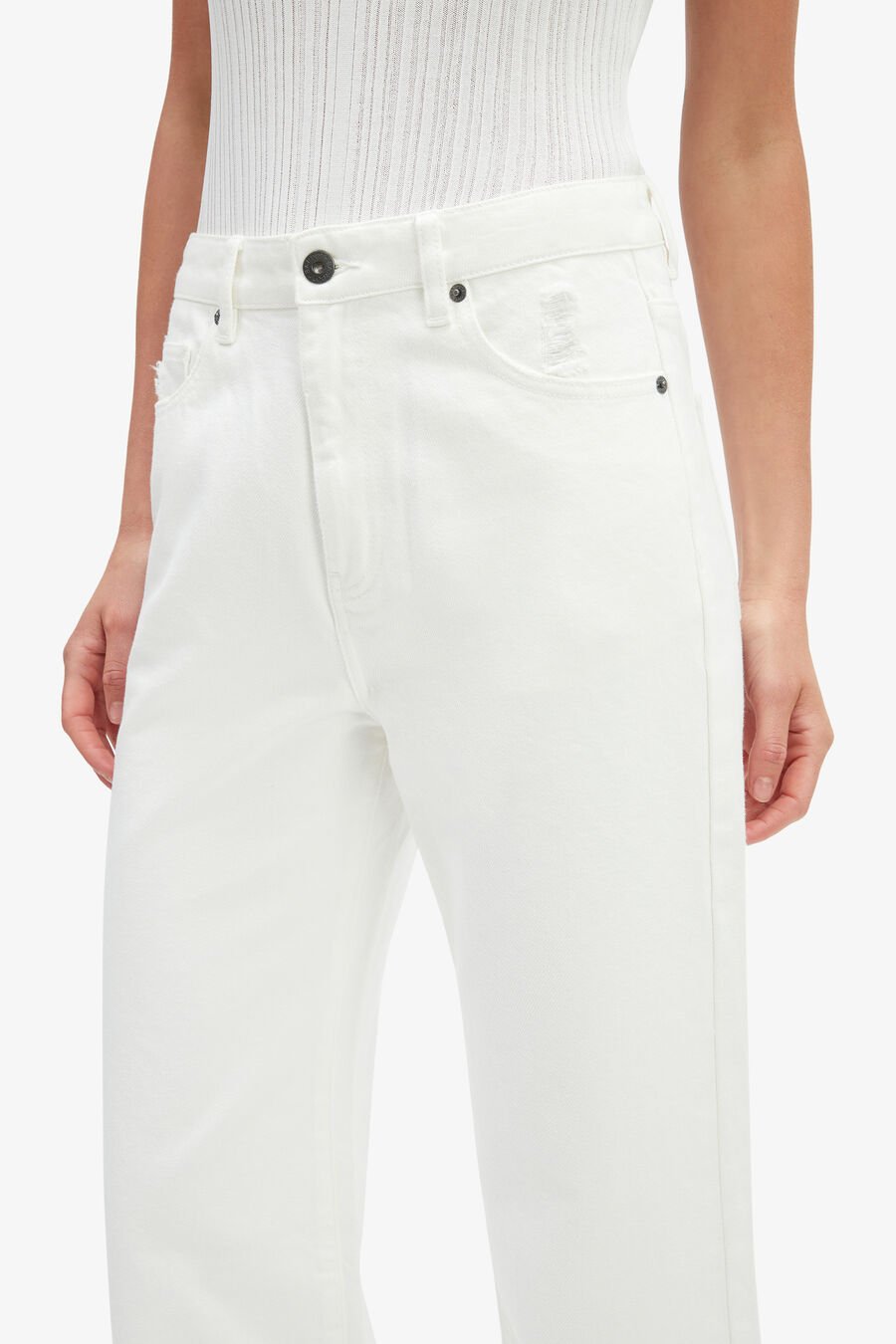 PIA STRAIGHT JEANS in colour IVORY