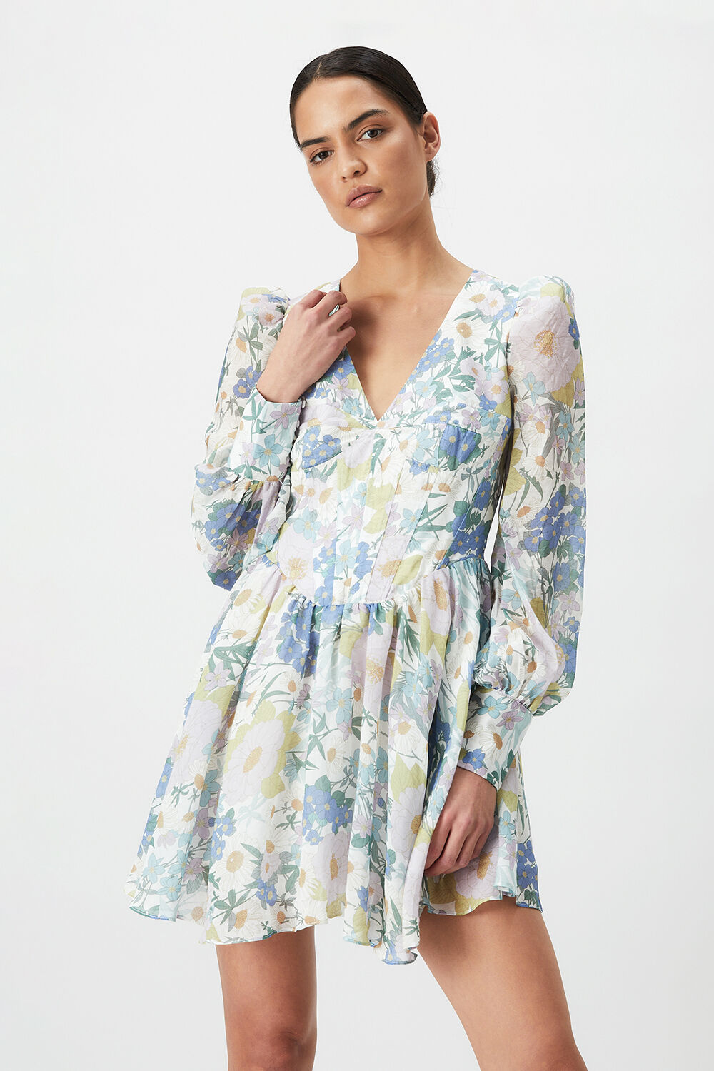 ZELINA MINI DRESS in colour DRESS BLUES