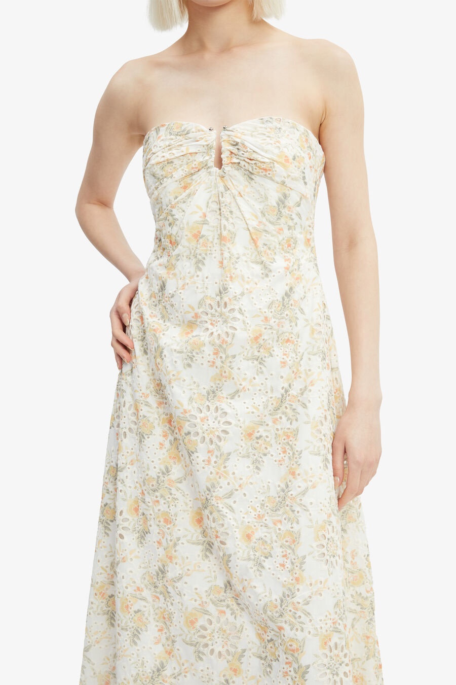 Lora Broderie Maxi Dress
