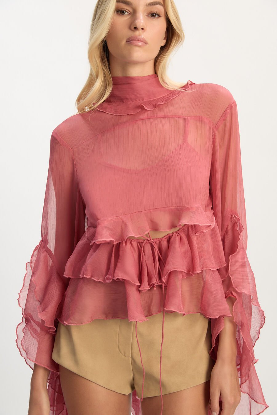 Anyssa Ruffle Blouse