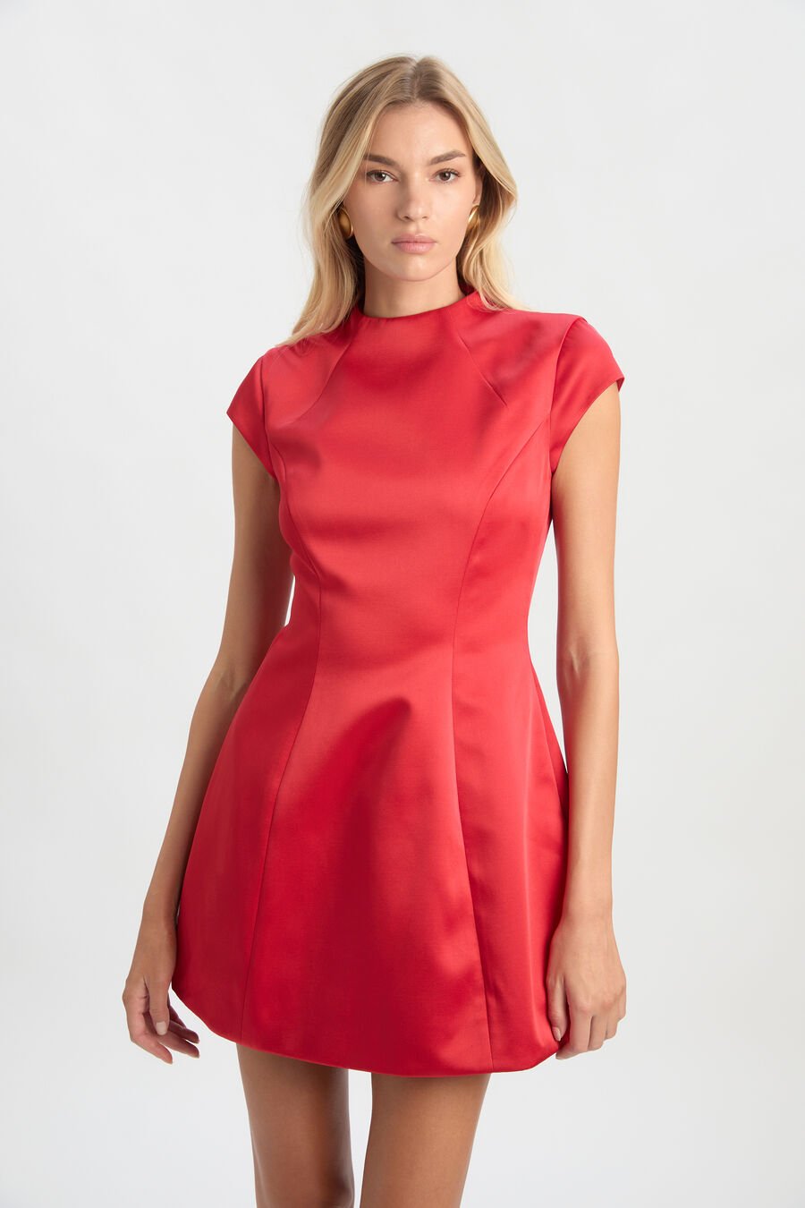 Delphi Hourglass Satin Dress