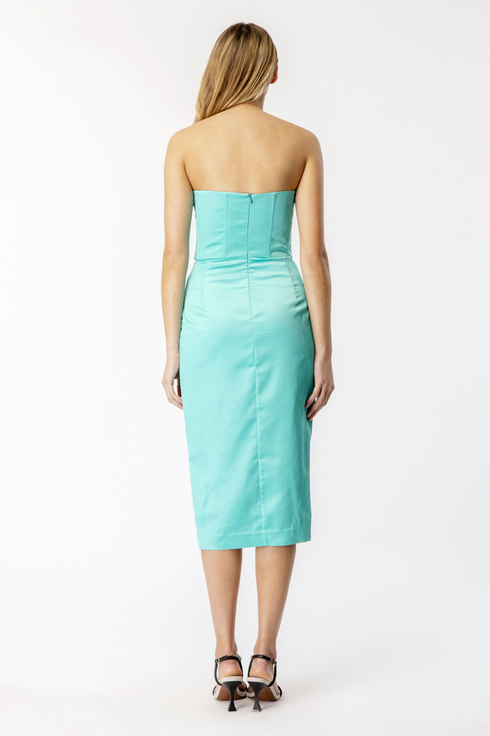 JAMILA CORSET DRESS in colour CLEARWATER