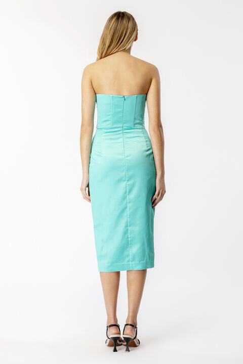 JAMILA CORSET DRESS in colour CLEARWATER