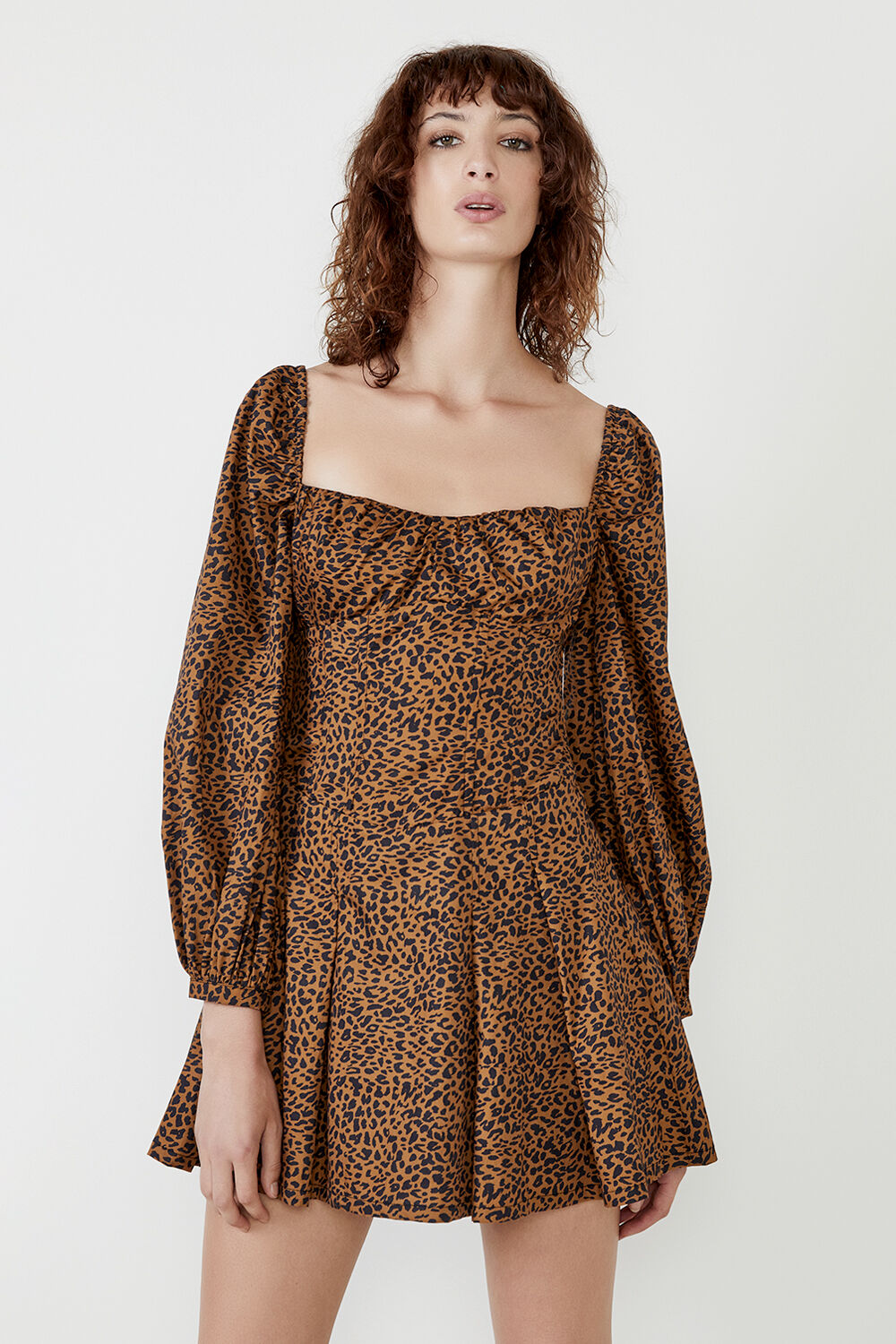 Bardot leopard shirt dress cheap