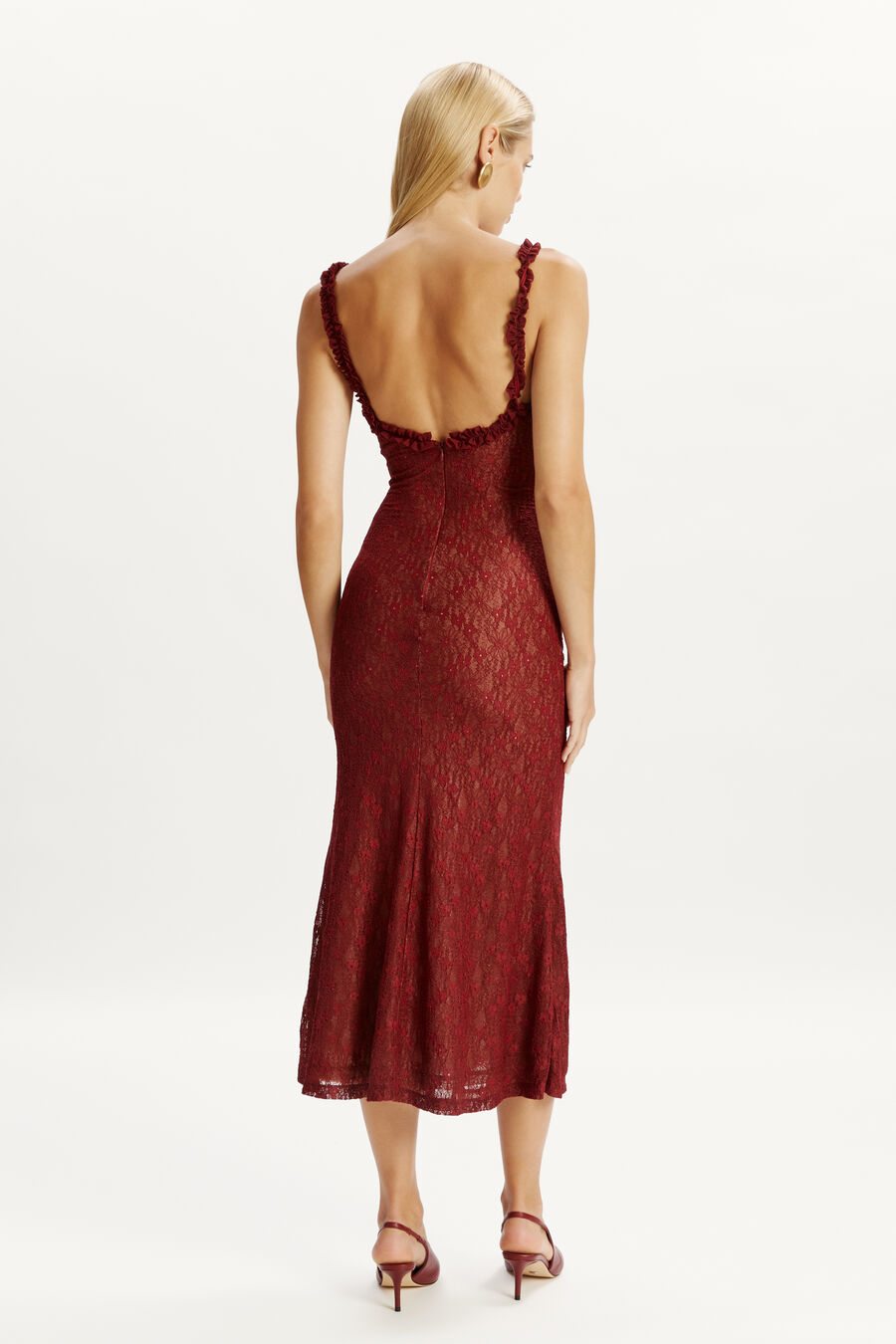 Alegra Stretch Lace Midi Dress