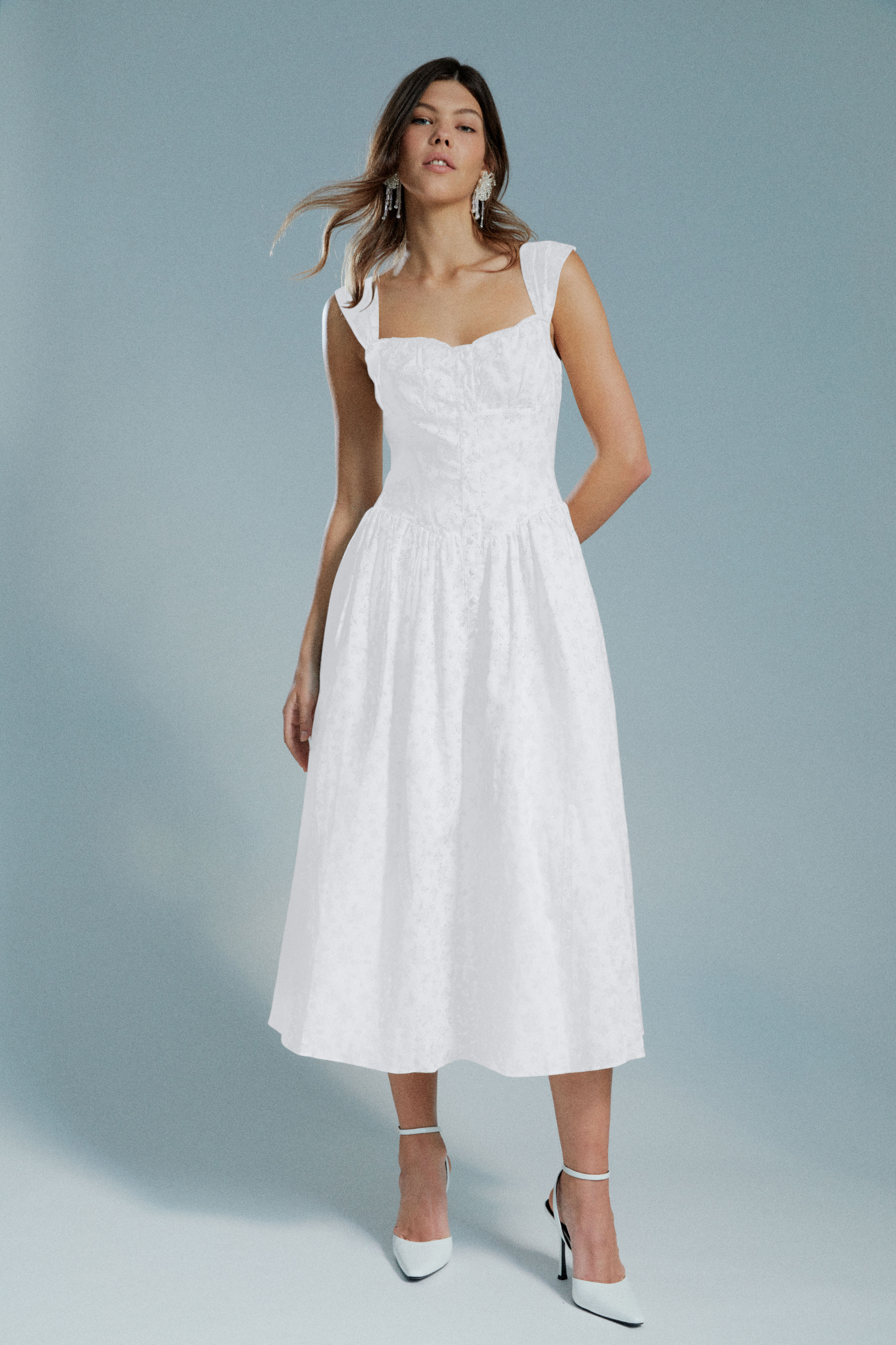 White Dresses Bardot