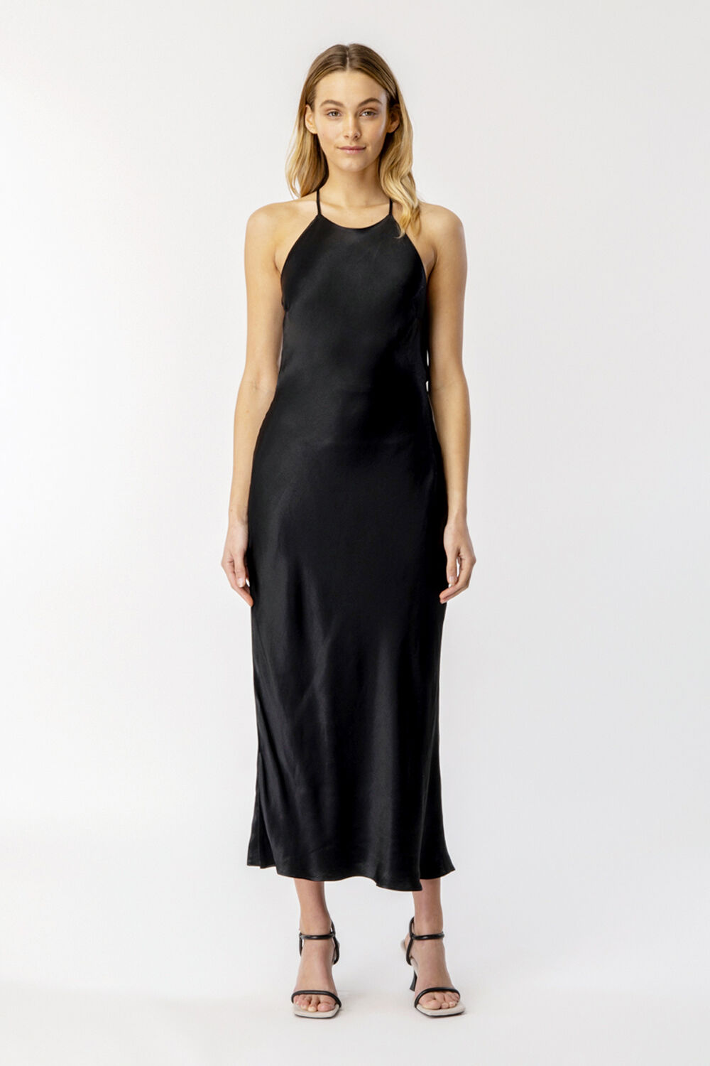 Cowl back slip dress sales