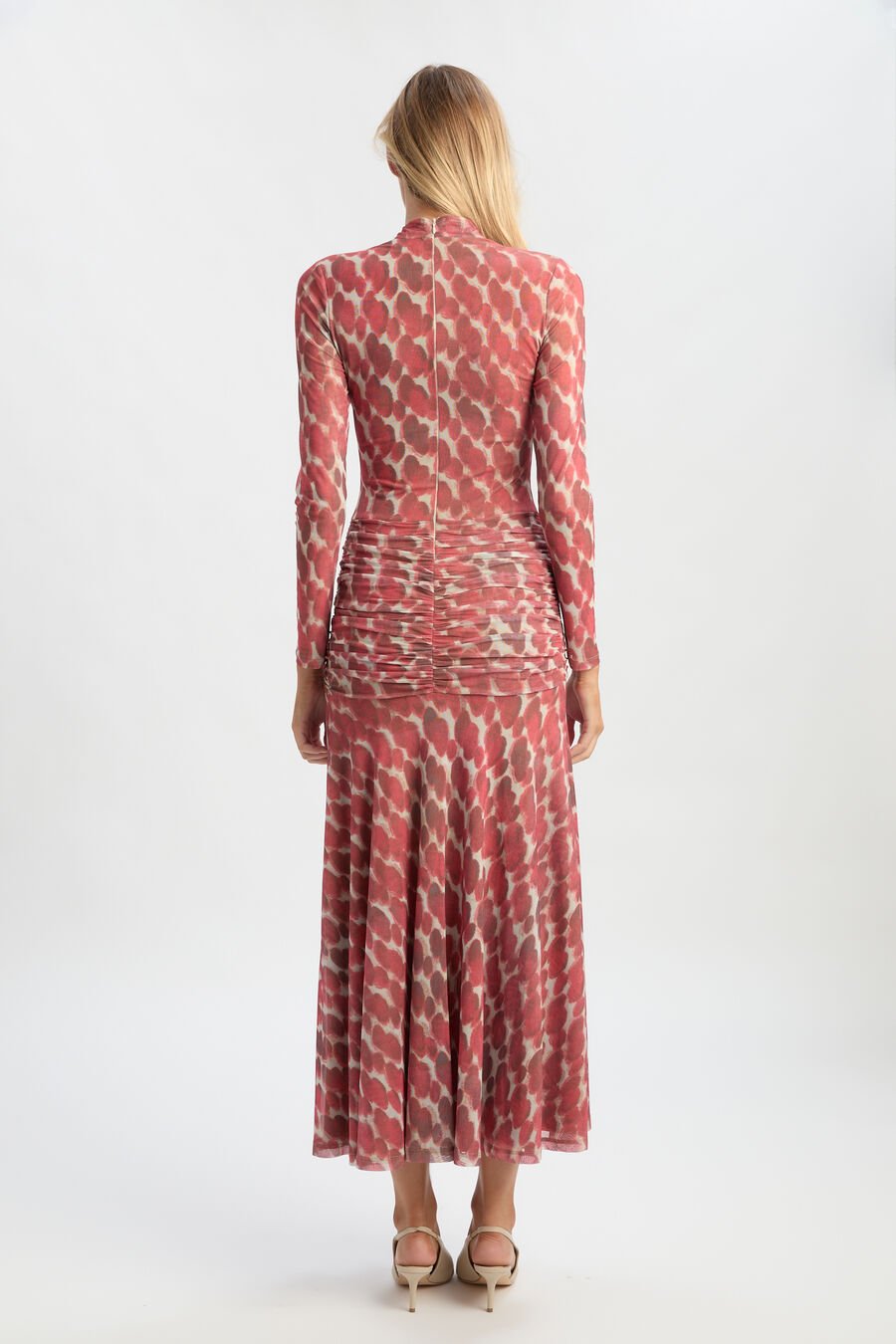 Lea Printed Mesh Dress