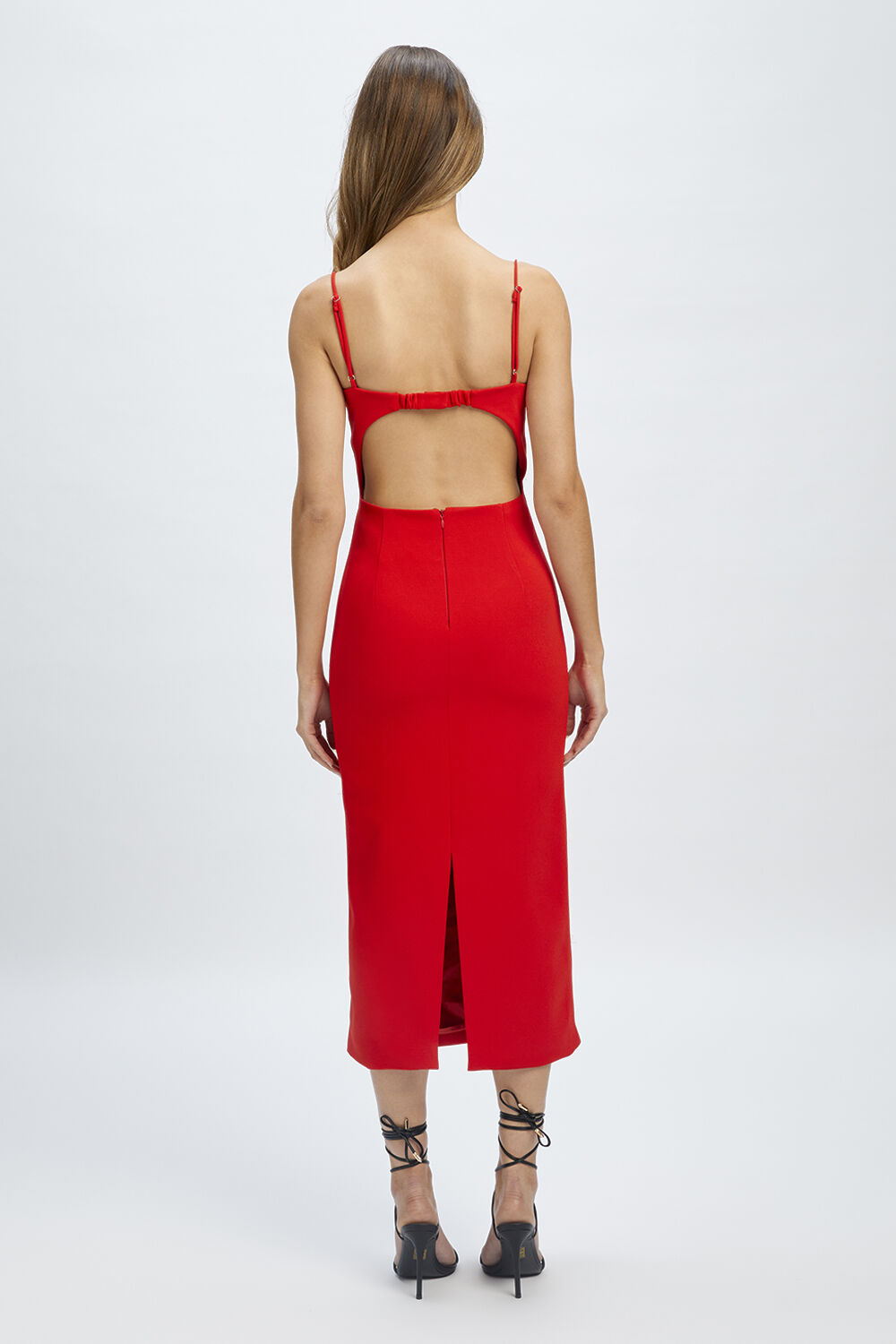 VIENNA MIDI DRESS in colour FIESTA