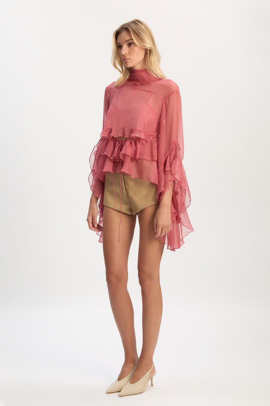 Anyssa Ruffle Blouse