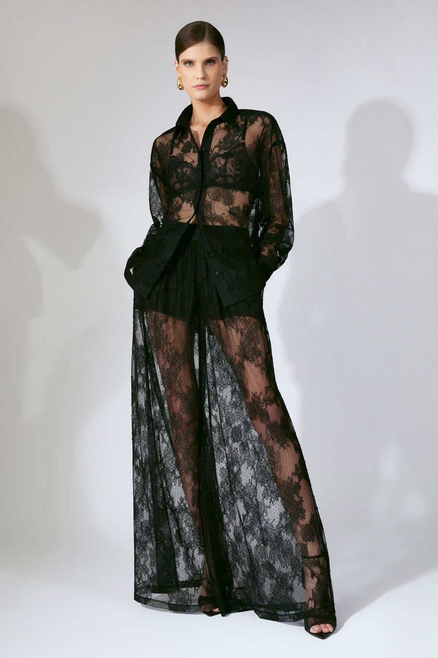 Hildie Wide Leg Lace Pant