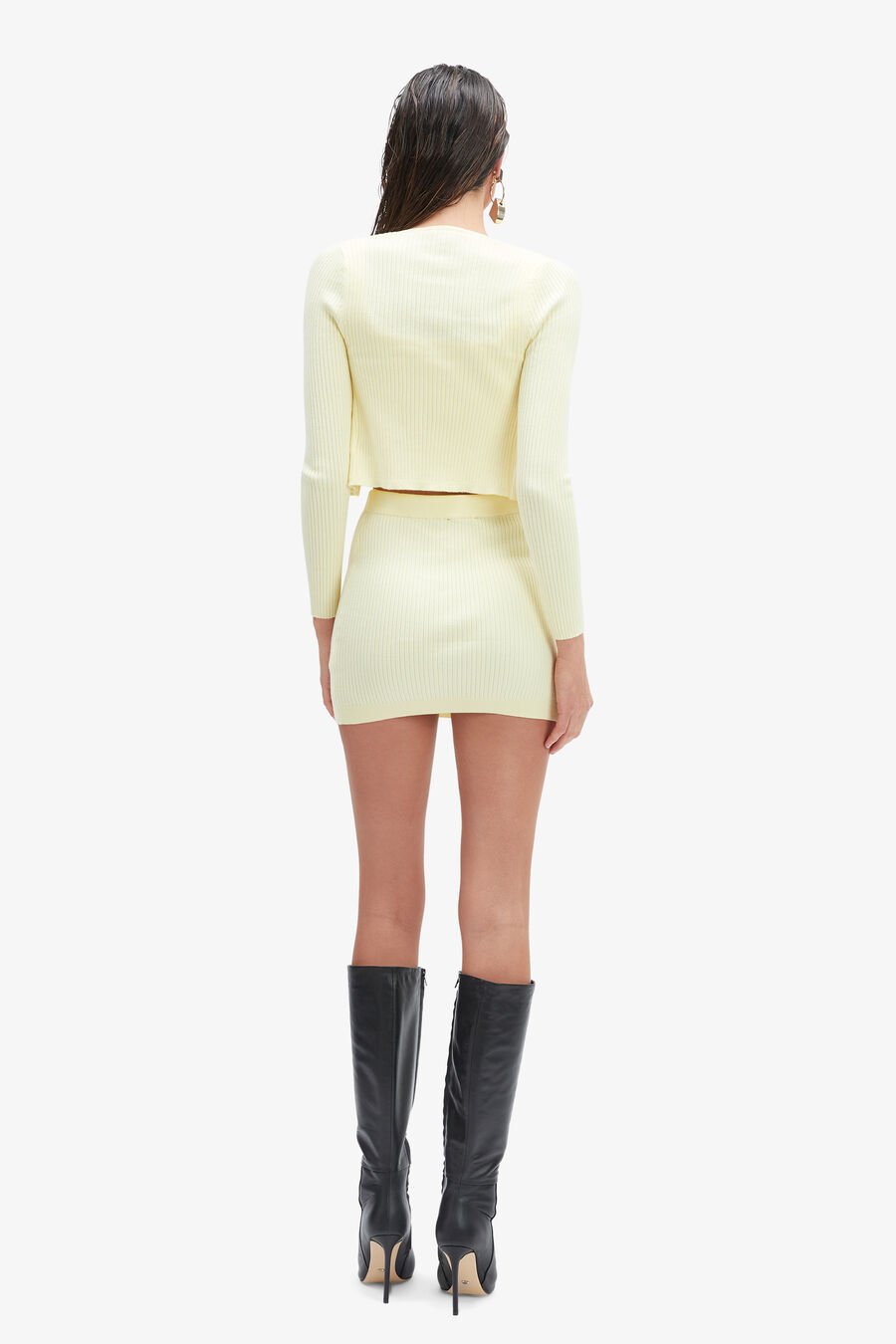 SARITA KNIT SKIRT in colour Canary Yellow