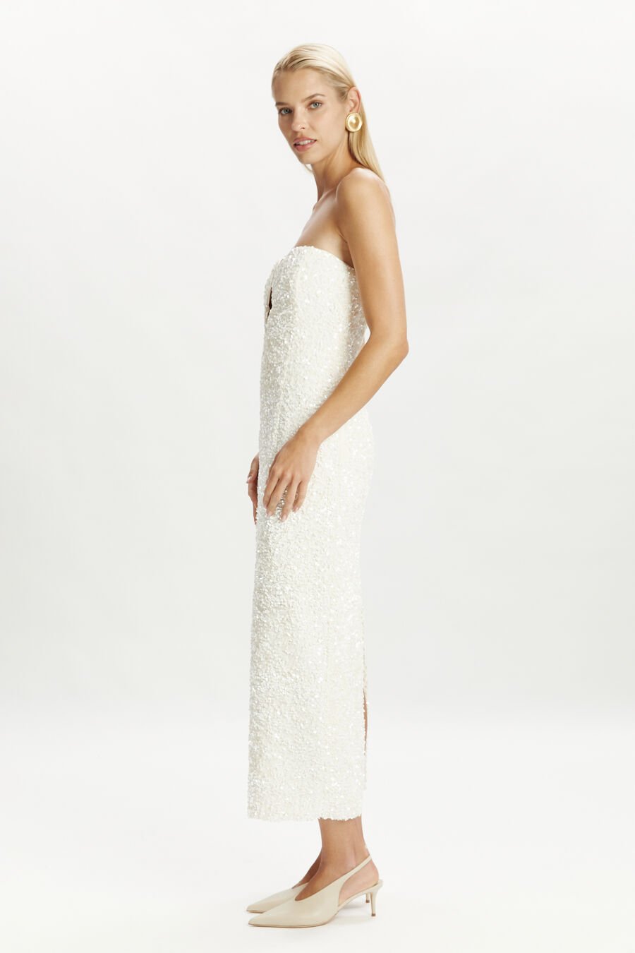 Braya Sequin Midi Dress