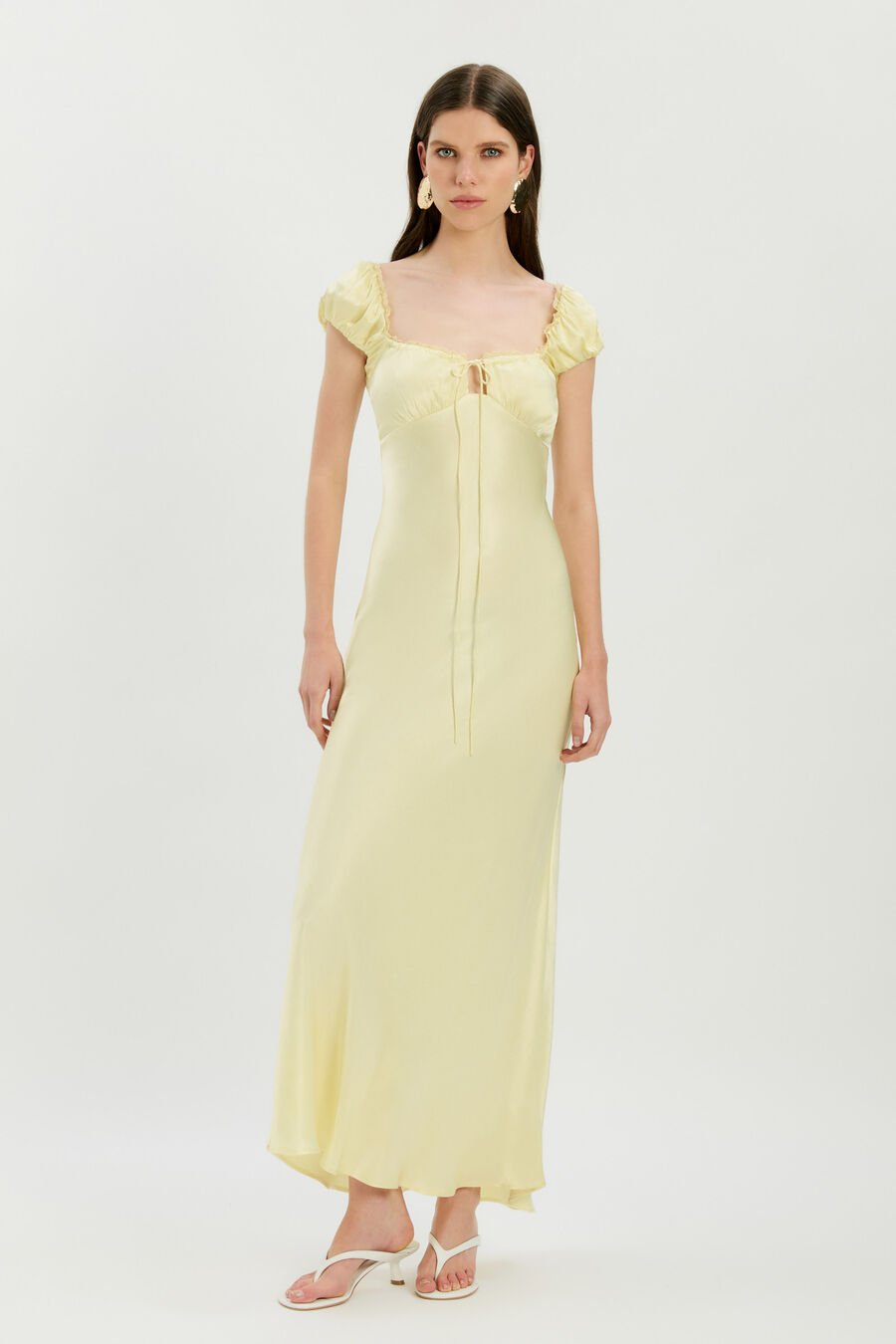 Stasia Satin Maxi Slip Dress