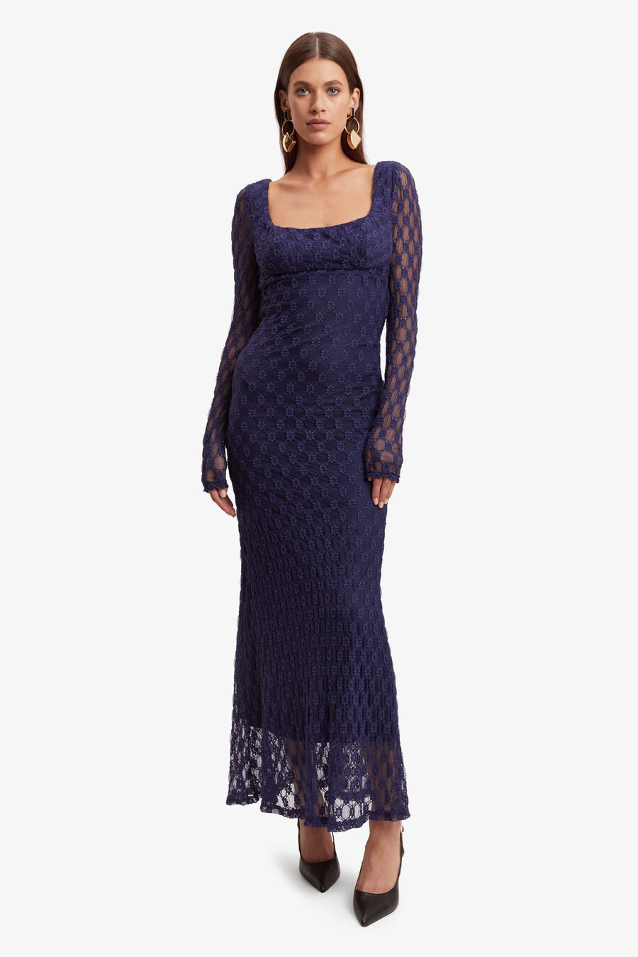 ADONI LACE MIDI DRESS