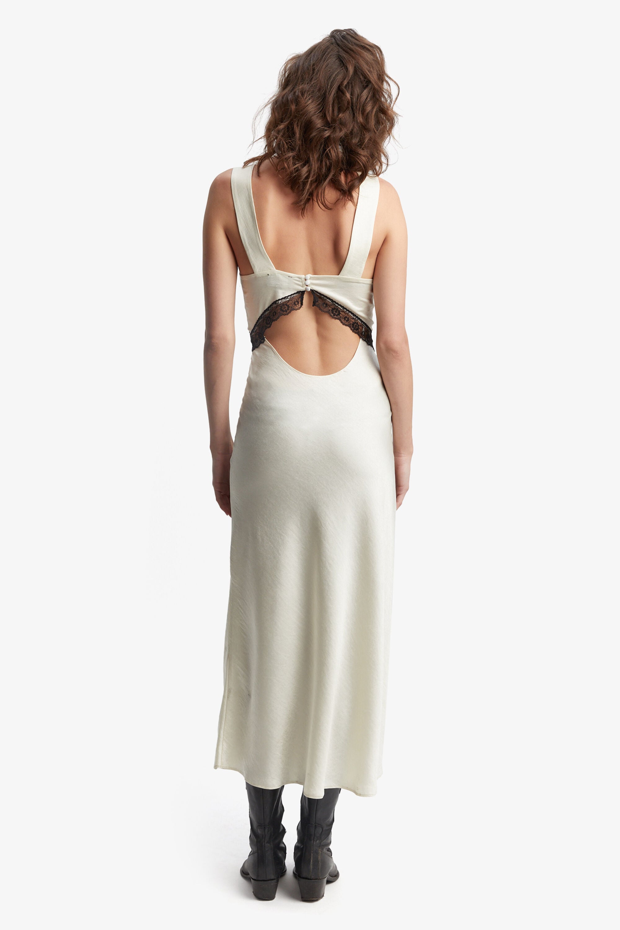 chinese dress ladies BARDOT Emory Satin Slip Dress at Amazon Women's Clothing store