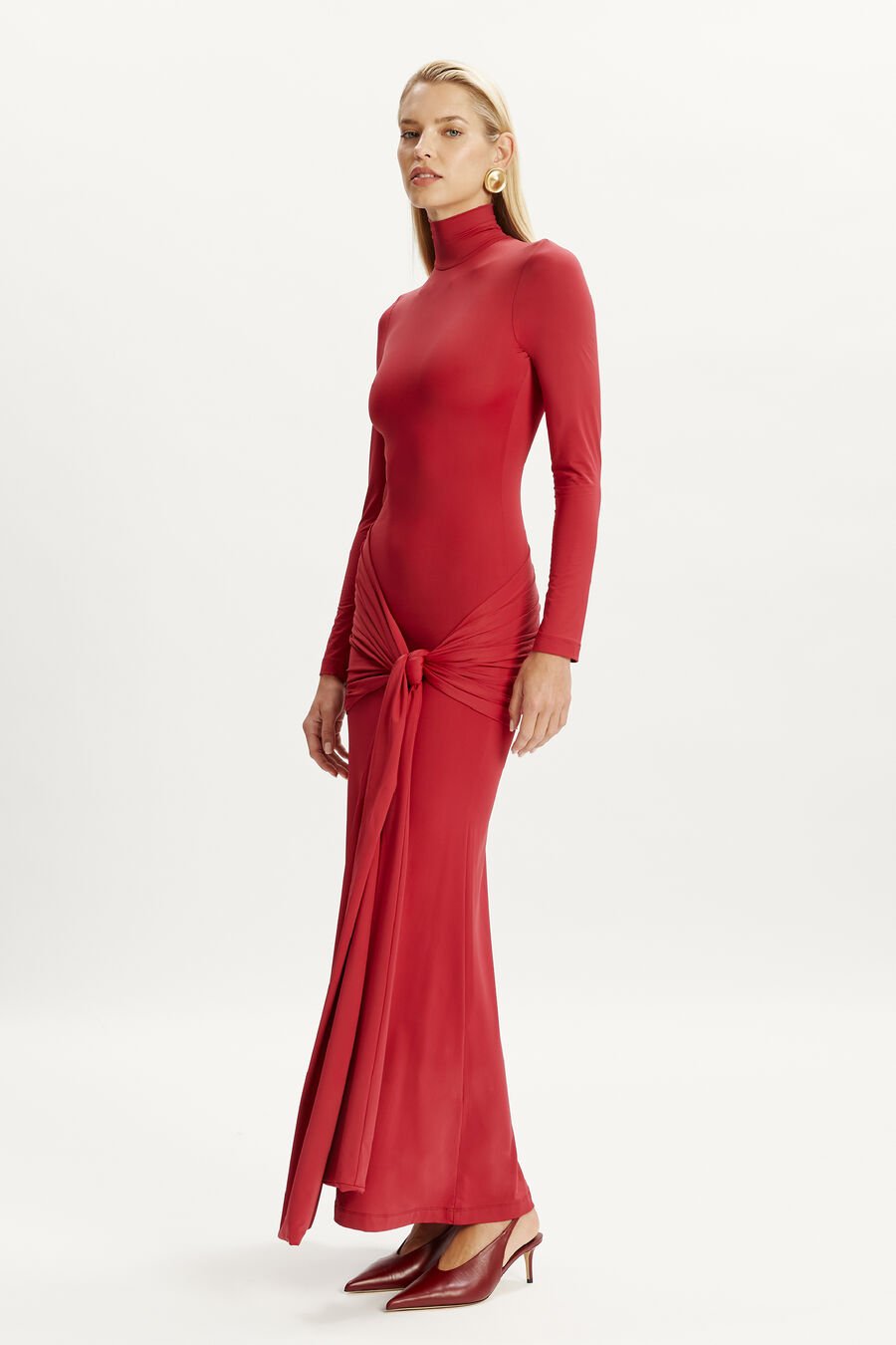 Alix Maxi Tie Front Dress