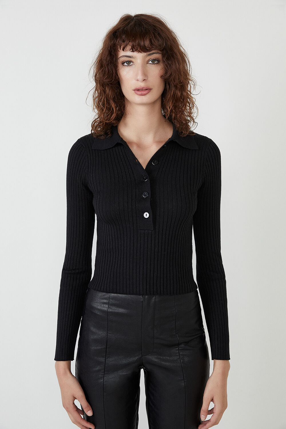 estelle knit top in black