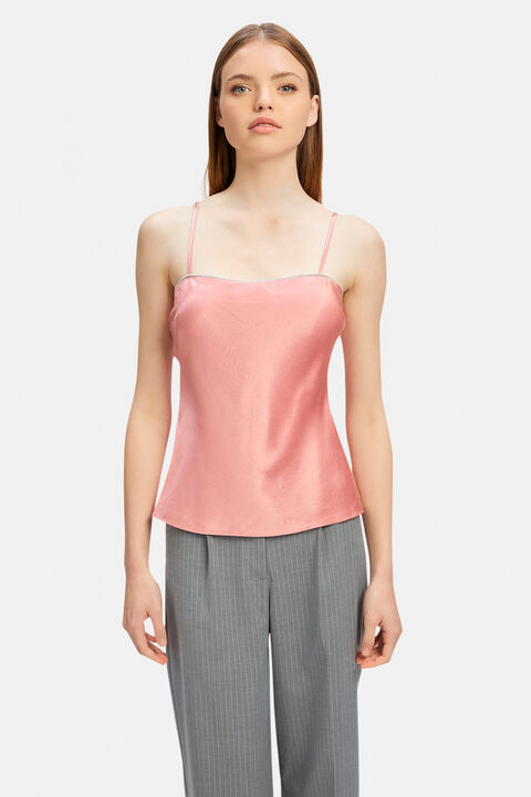 DIAMONTE TRIM CAMI in colour VANILLA CREAM