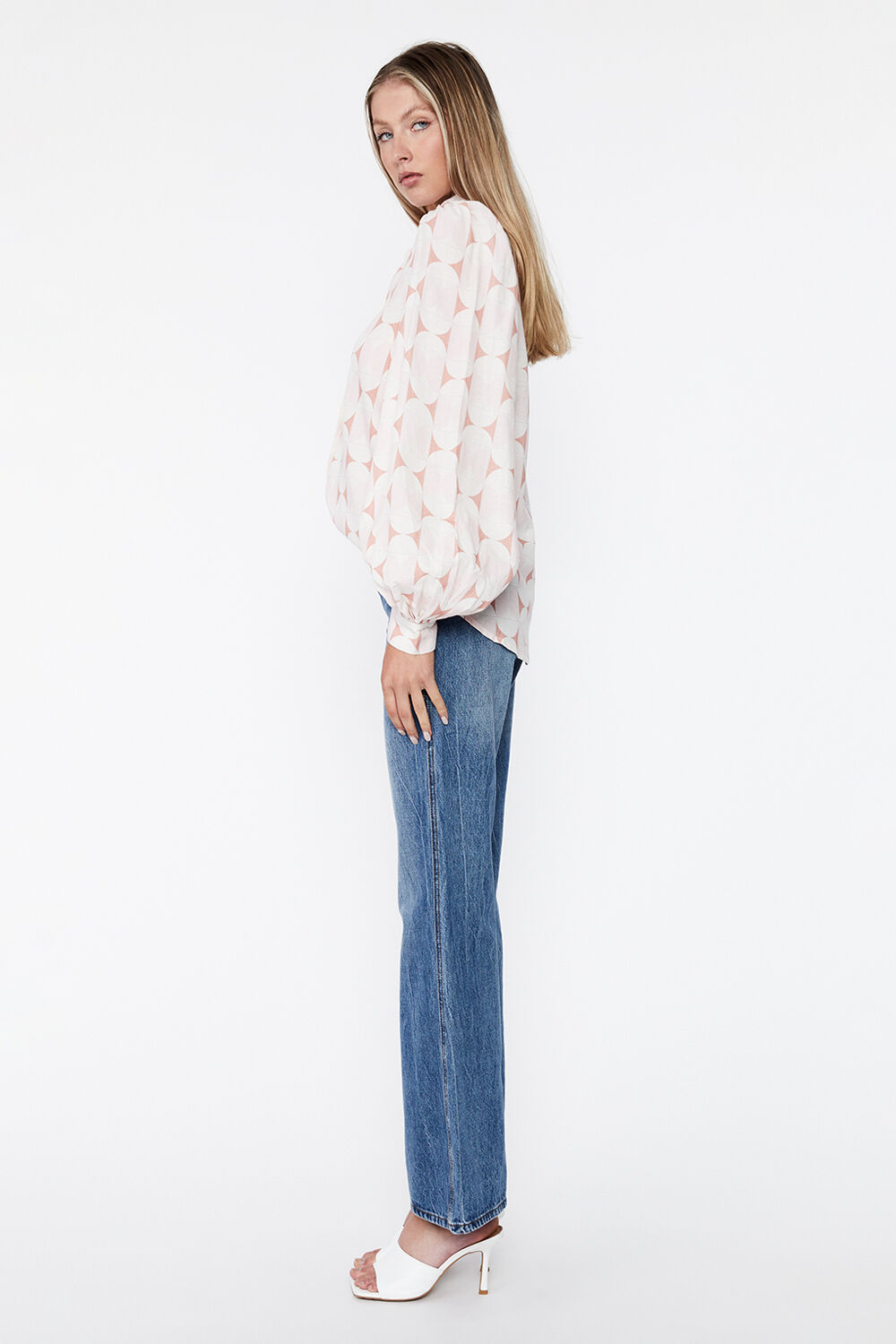 ABSTRACT PRINT SHIRT in colour SKYWAY