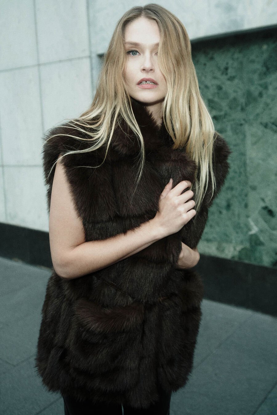 Brentley Faux Fur Vest