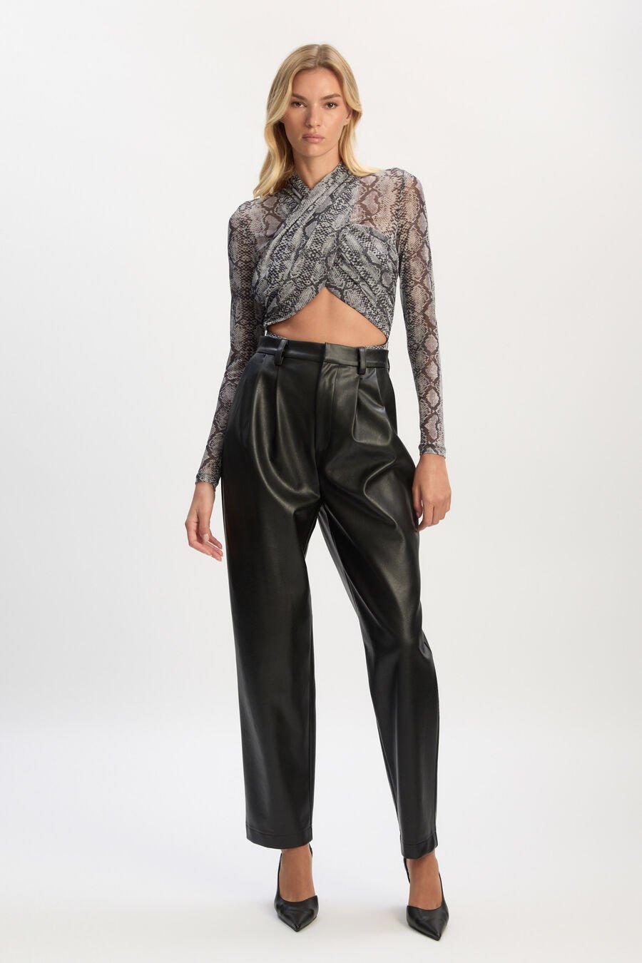 Aliyah Printed Wrap Bodysuit