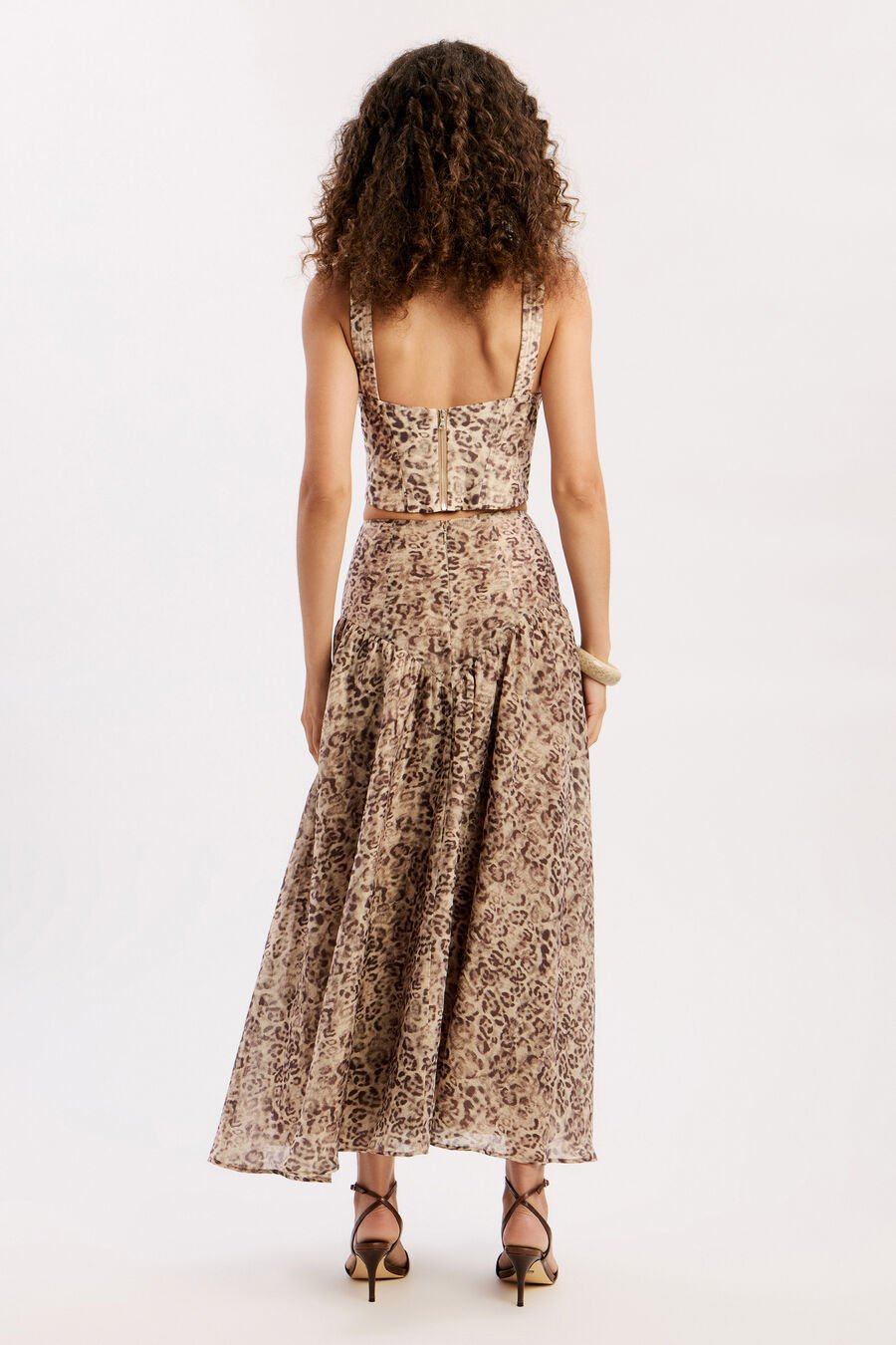 Hildie High Waisted Midi Skirt