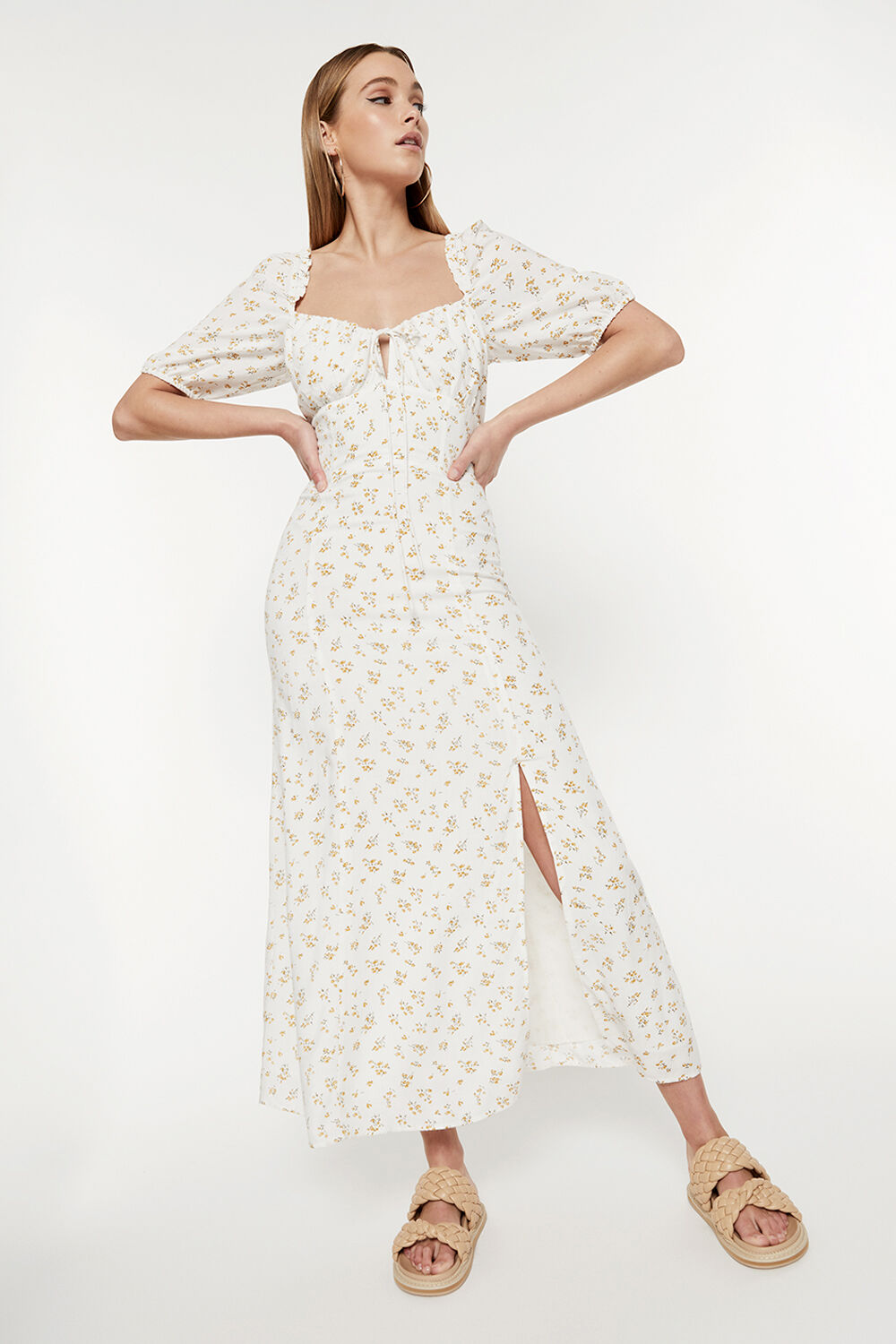 Midi sales ditsy dress