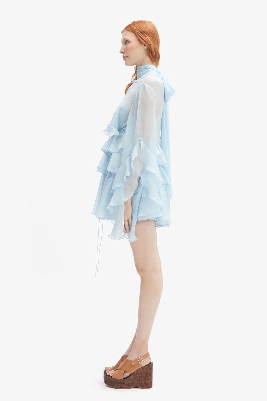 Anyssa Ruffle Mini Dress