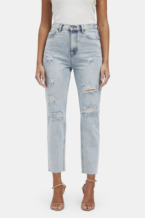 CARA STRAIGHT LEG JEAN IN INDIGO in colour TRUE NAVY