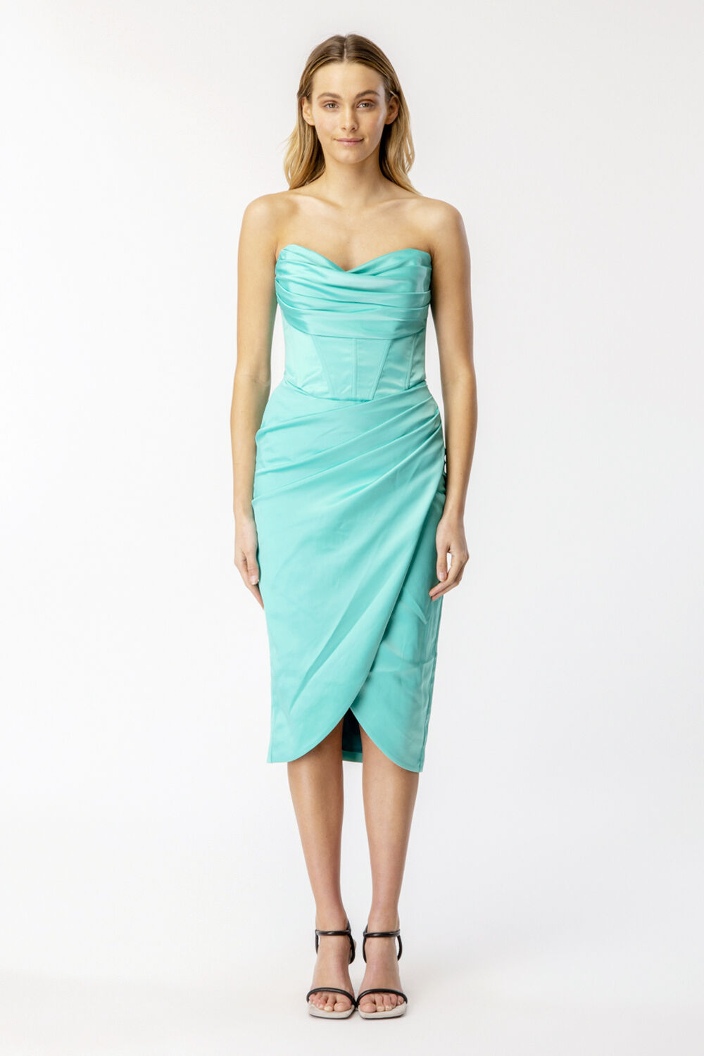 JAMILA CORSET DRESS in colour CLEARWATER