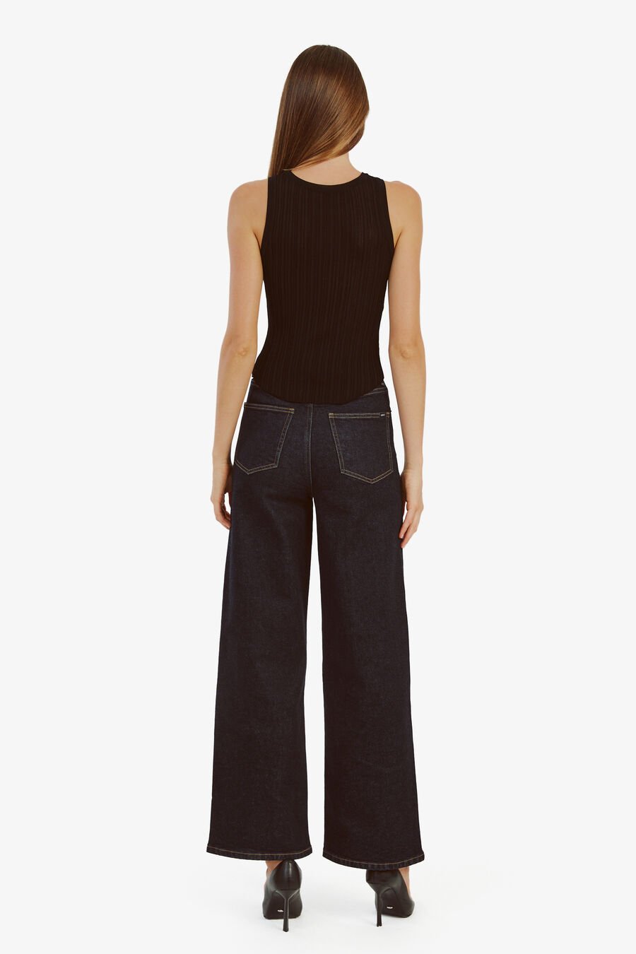 MEREL KNIT TANK in colour BLACK